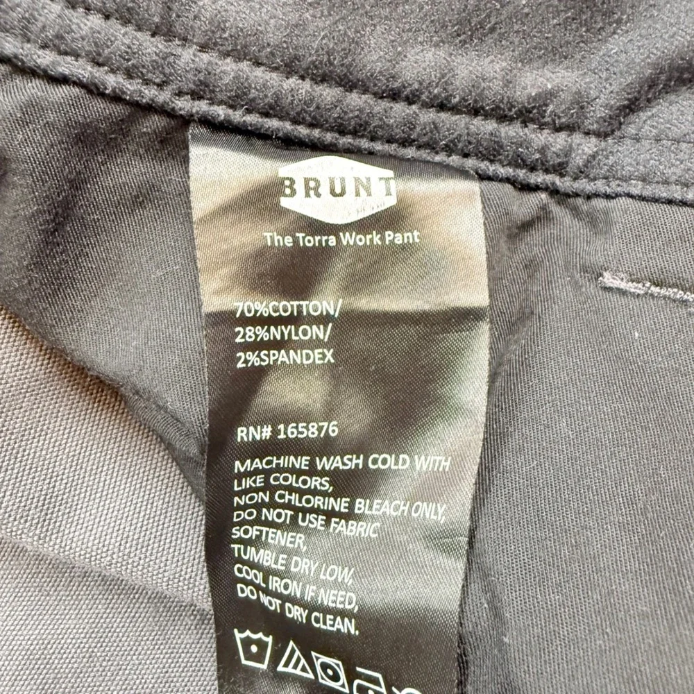 BRUNT The Torra Work Pant Mens 31x30 Grey Canvas‎ Articulated Knee Utility EUC